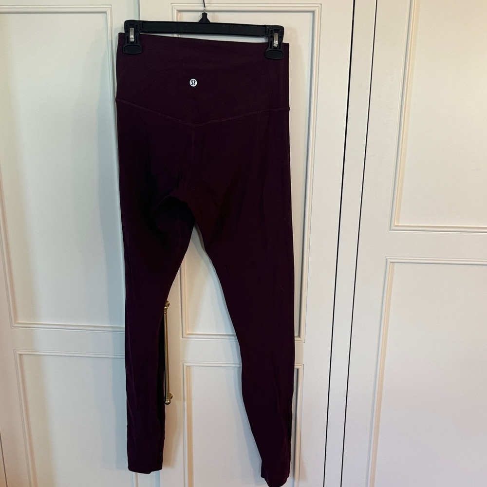 Lululemon High-Rise Leggings in Deep Plum/ Maroon